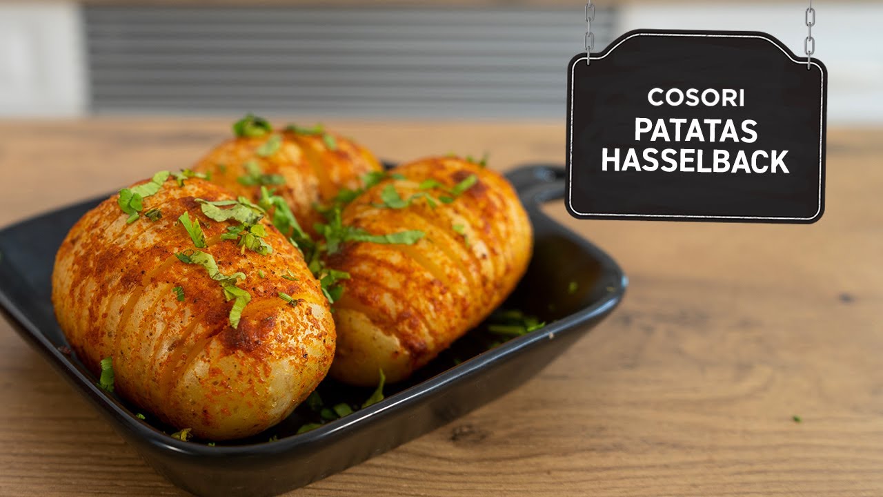 Deliciosas Patatas Hasselback Hechas En La Freidora De Aire ¡una